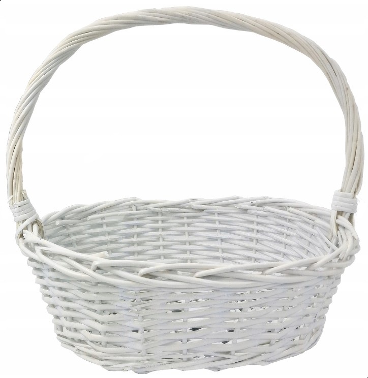 סלסלת תיבה לבנה עם ידית