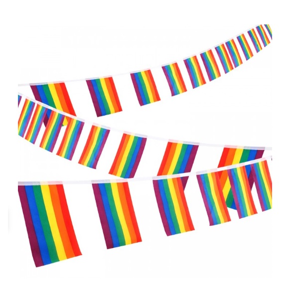 שרשרת דגלי גאווה 28X20 ס"מ 12 יח'